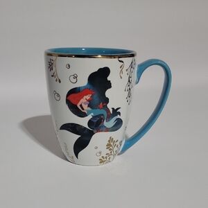 Disneyland Paris Ariel Themed Mug with Gold Accents